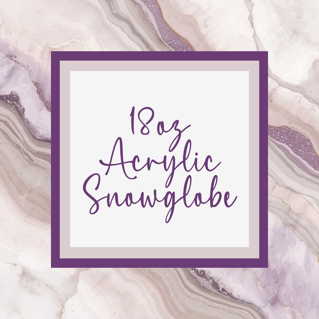 18oz Acrylic Snow Globe Cup