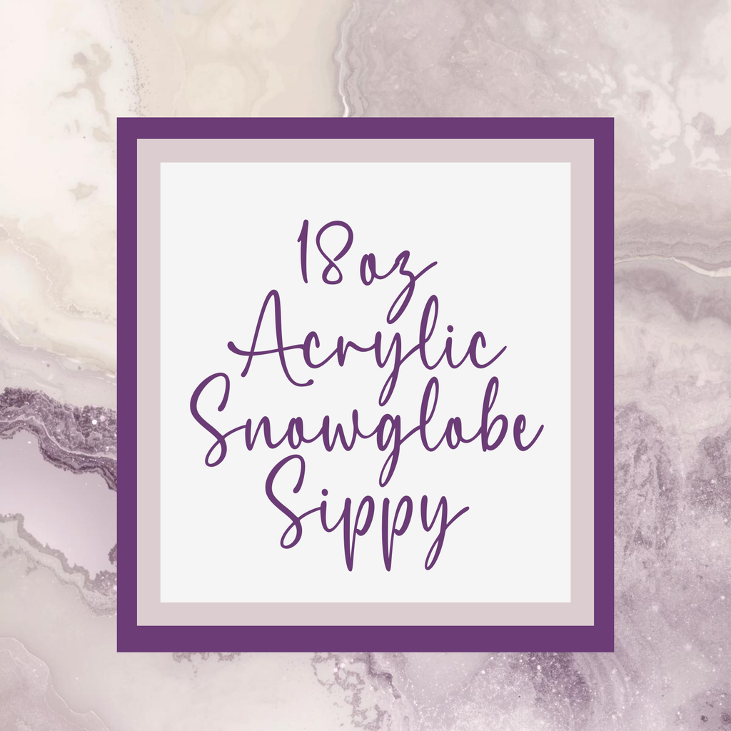 18oz Acrylic Snow Globe Cup